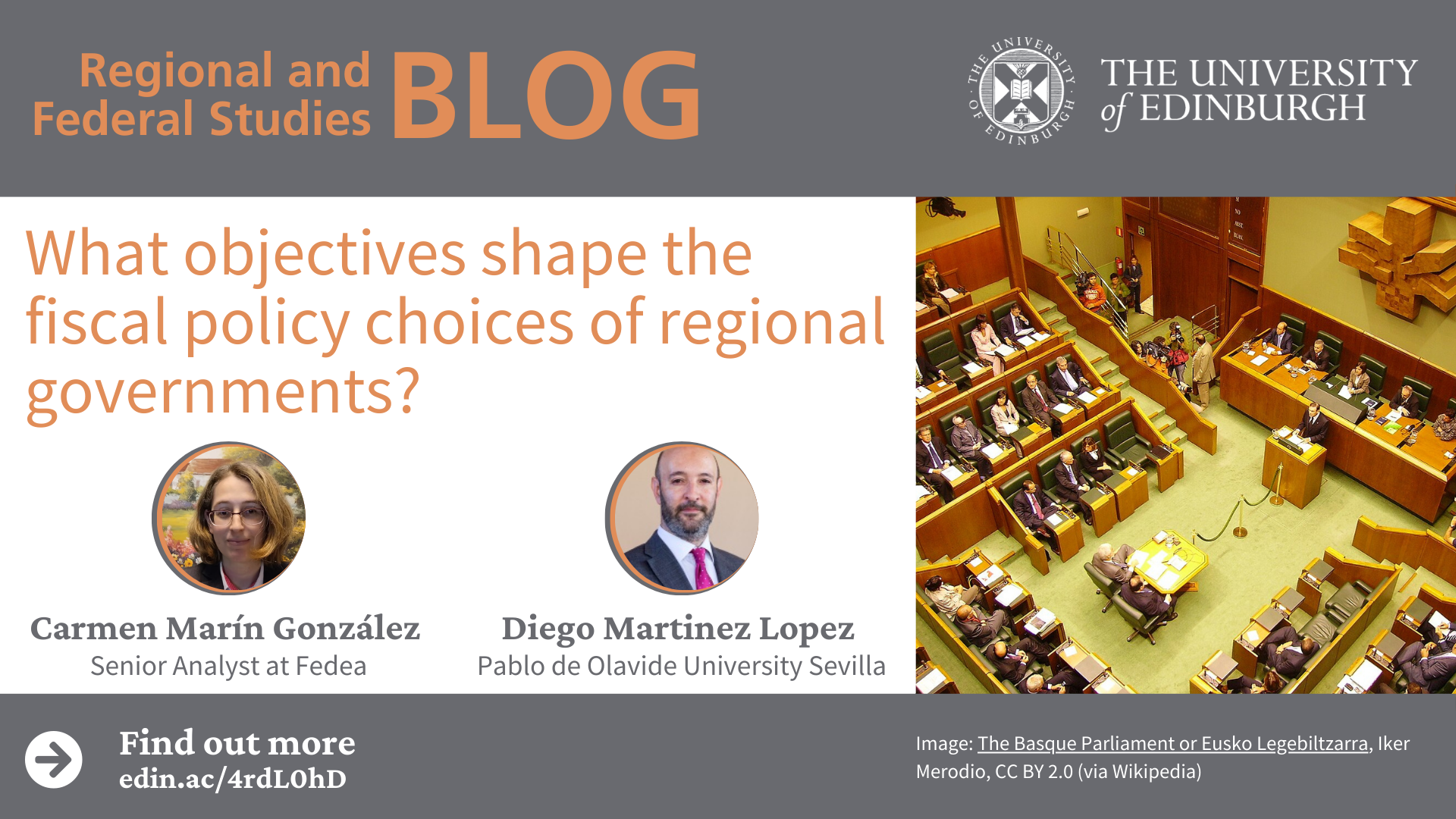 Image of the authors and The Basque Parliament or Eusko Legebiltzarra