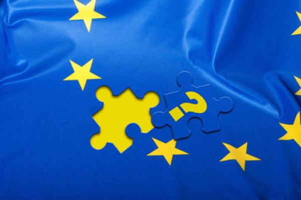 EU flag with question mark