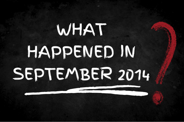 What happened in September 2014?