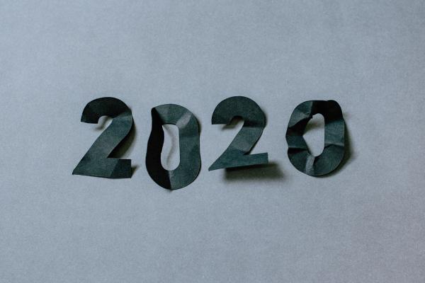 image of 2020 in paper