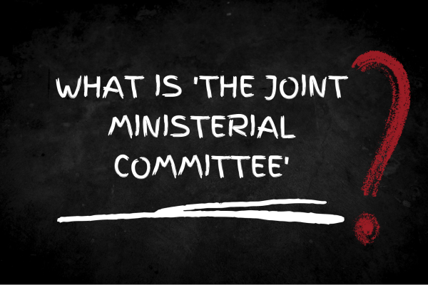 Image with words what is the joint ministerial committee?