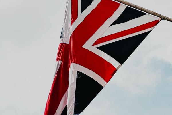 Image of a Union Jack in the wind